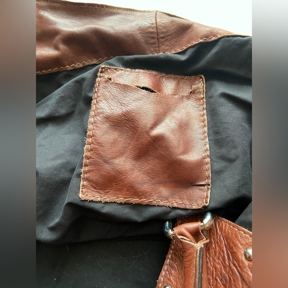 Vera Pelle Lavorazione Artigianale Italian Leather Tote Shoulder Bag Brown - Picture 6 of 10